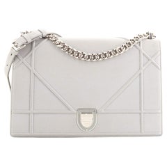 Christian Dior Diorama Flap Bag Grained Calfskin Large
