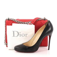 Christian Dior Diorama Flap Bag Grained Calfskin Medium