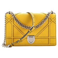 Christian Dior Diorama Flap Bag Grained Calfskin Medium