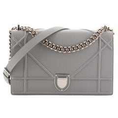 Christian Dior Diorama Flap Bag Grained Calfskin Medium