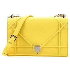 Christian Dior Diorama Flap Bag Grained Calfskin Medium