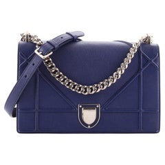 Christian Dior Diorama Flap Bag Grained Calfskin Medium