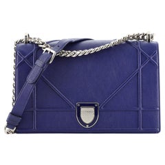 Christian Dior Diorama Flap Bag Grained Calfskin Medium