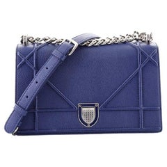 Christian Dior Diorama Flap Bag Grained Calfskin Small