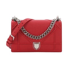 Christian Dior Diorama Flap Bag Grained Calfskin Small