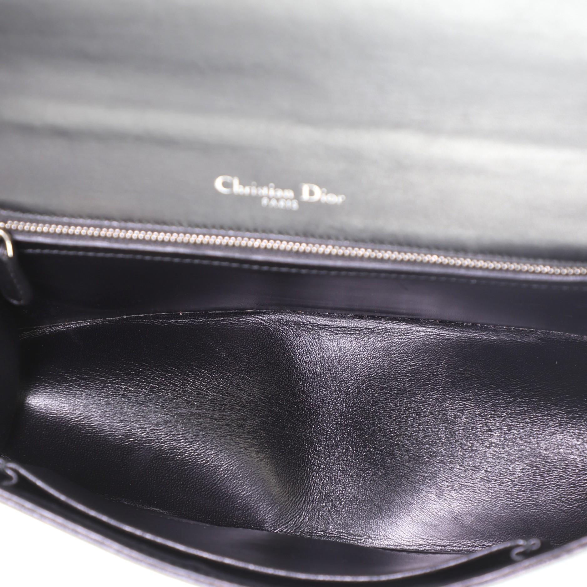 Women's or Men's Christian Dior Diorama Flap Bag Studded Leather Medium