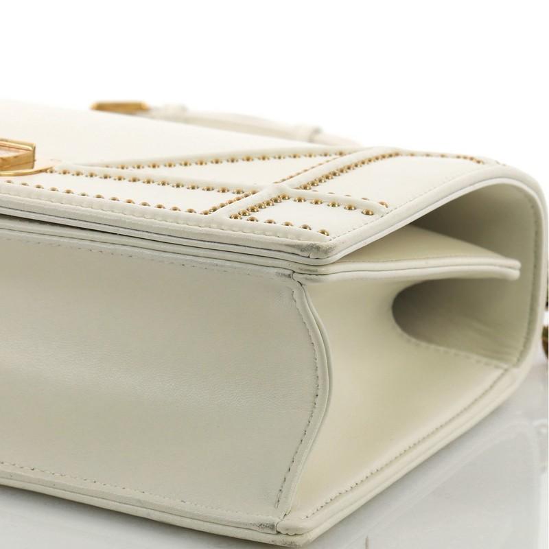 Women's Christian Dior Diorama Flap Bag Studded Leather Medium
