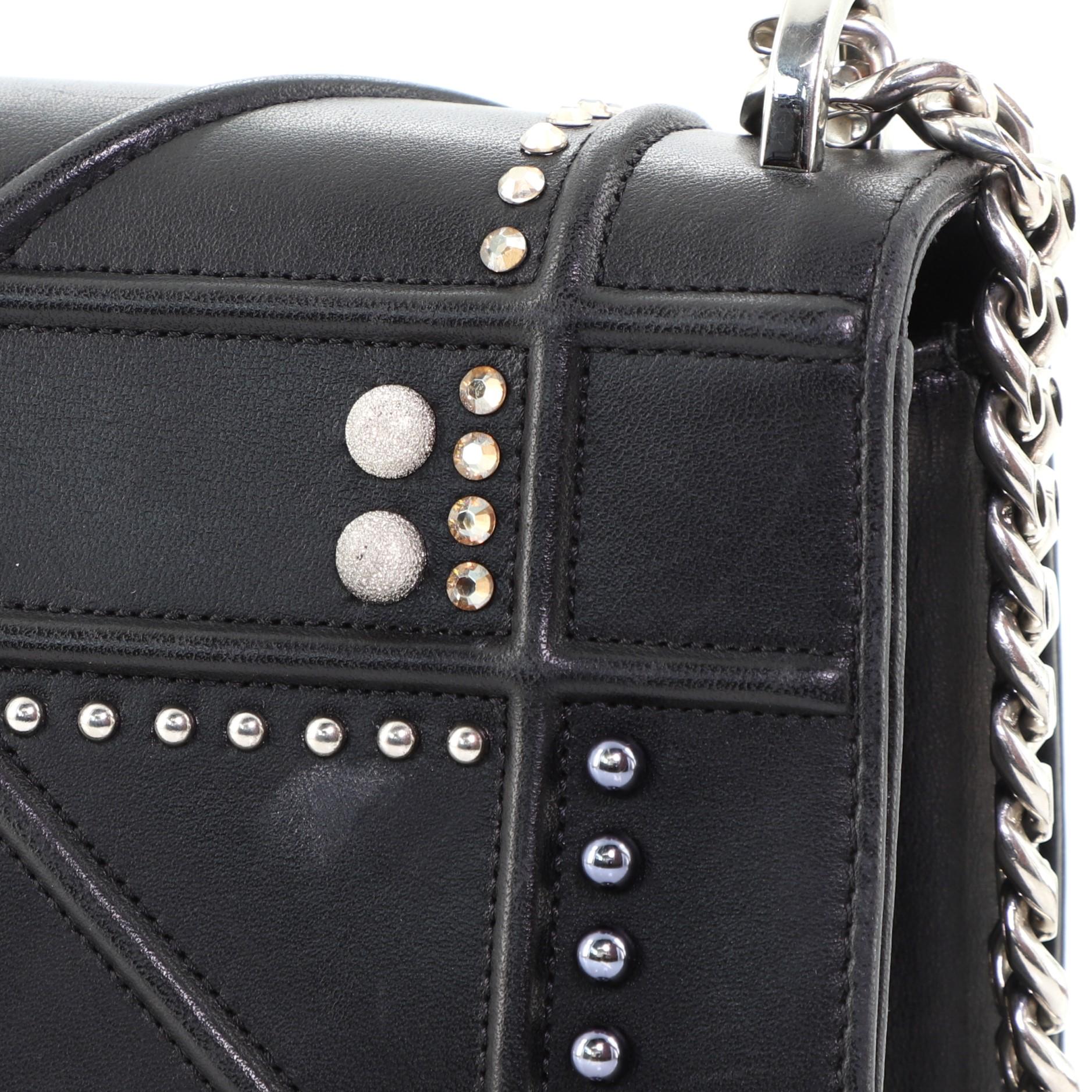 Christian Dior Diorama Flap Bag Studded Leather Medium 1