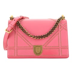 Christian Dior Diorama Flap Bag Studded Leather Medium