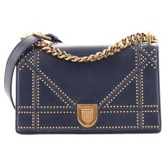 Christian Dior Diorama Flap Bag Studded Leather Medium