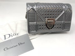 Christian Dior Diorama Metallic Silver Crossbody