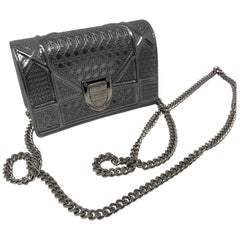 Christian Dior Diorama Metallic Silver Crossbody