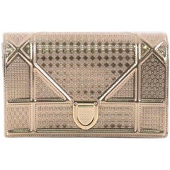 Christian Dior Diorama Wallet on Chain Cannage Embossed Calfskin