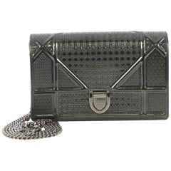 Christian Dior Diorama Wallet on Chain Cannage Embossed Calfskin