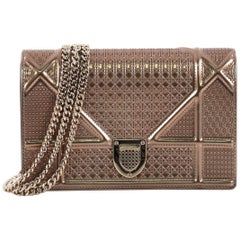 Christian Dior Diorama Wallet on Chain Cannage Embossed Calfskin