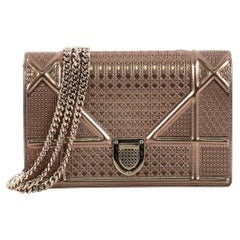 Christian Dior Diorama Wallet on Chain Cannage Embossed Calfskin
