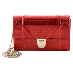 Christian Dior Diorama Wallet on Chain Cannage Embossed Calfskin
