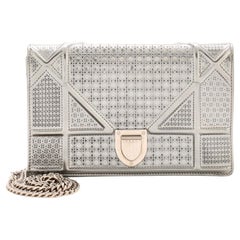 Christian Dior Diorama Wallet on Chain Cannage Embossed Calfskin