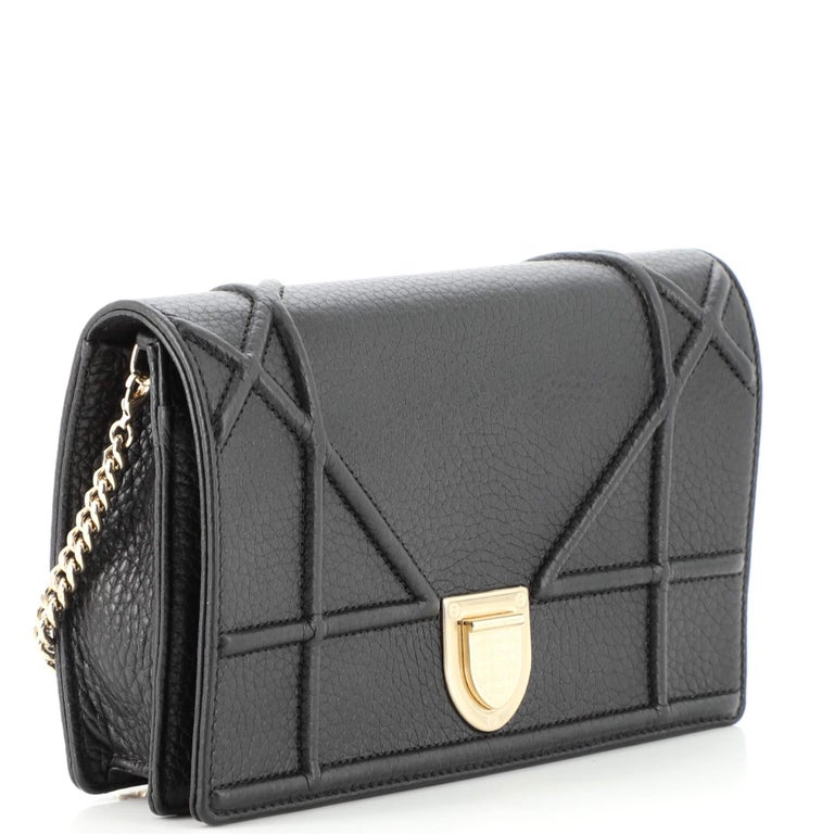Christian Dior Diorama Wallet on Chain Leather at 1stDibs
