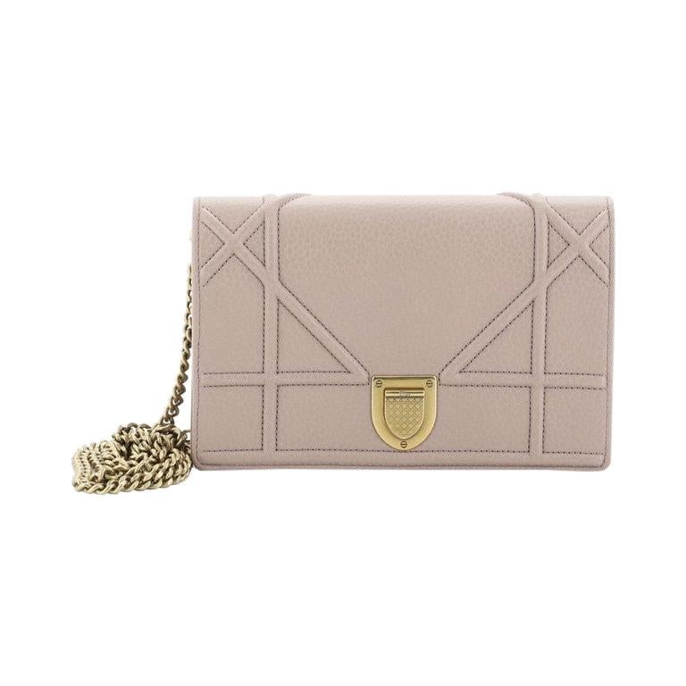 Christian Dior Diorama Wallet On Chain Leather