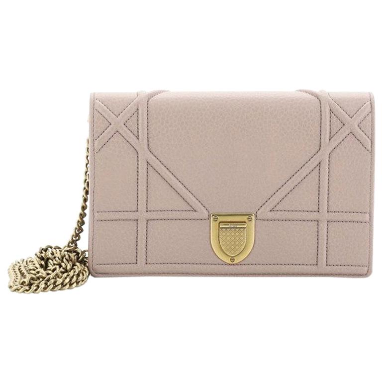 Christian Dior Diorama Wallet On Chain Leather 