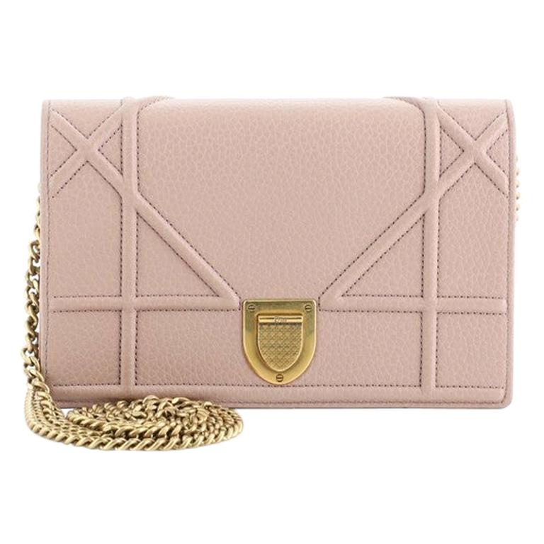 Christian Dior Diorama Wallet On Chain Leather at 1stDibs miss dior