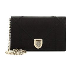 Christian Dior Diorama Wallet on Chain Satin