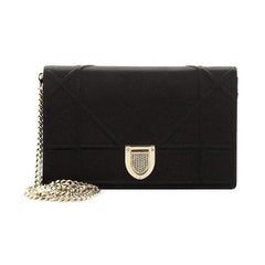 Christian Dior Diorama Wallet on Chain Satin
