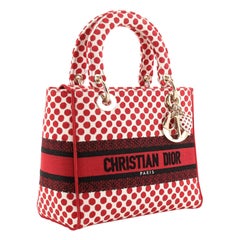 Christian Dior DiorAmour Lady D-Lite Bag Printed Canvas Medium