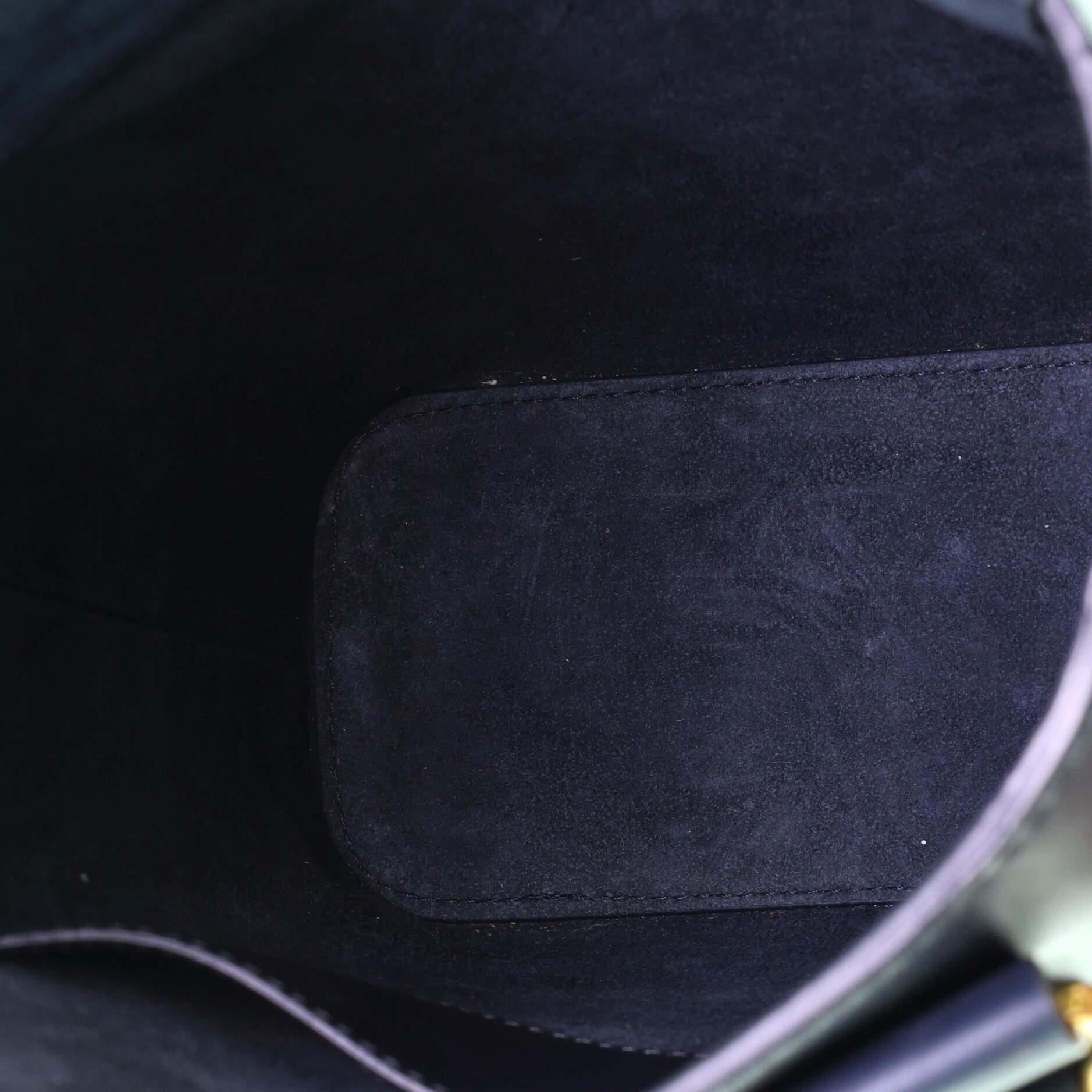 Black Christian Dior DiorAvenue Bucket Bag Studded Leather Small