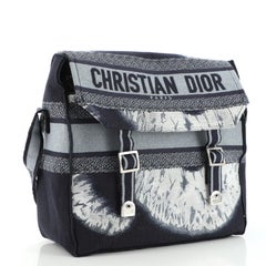 Christian Dior Diorcamp Messenger Bag Embroidered Canvas