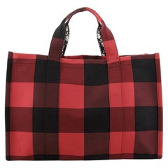 Christian Dior DiorDouble Tote Printed Canvas and Oblique Canvas Large