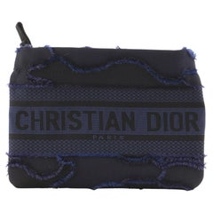 Christian Dior DiorDouble Zip Pouch Camouflage Canvas Small