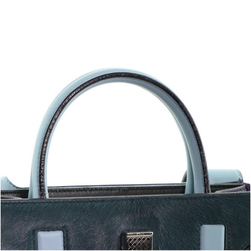 Christian Dior Diorever Handbag Calf Hair with Leather Mini 1