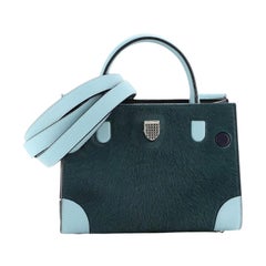 Christian Dior Diorever Handbag Calf Hair with Leather Mini