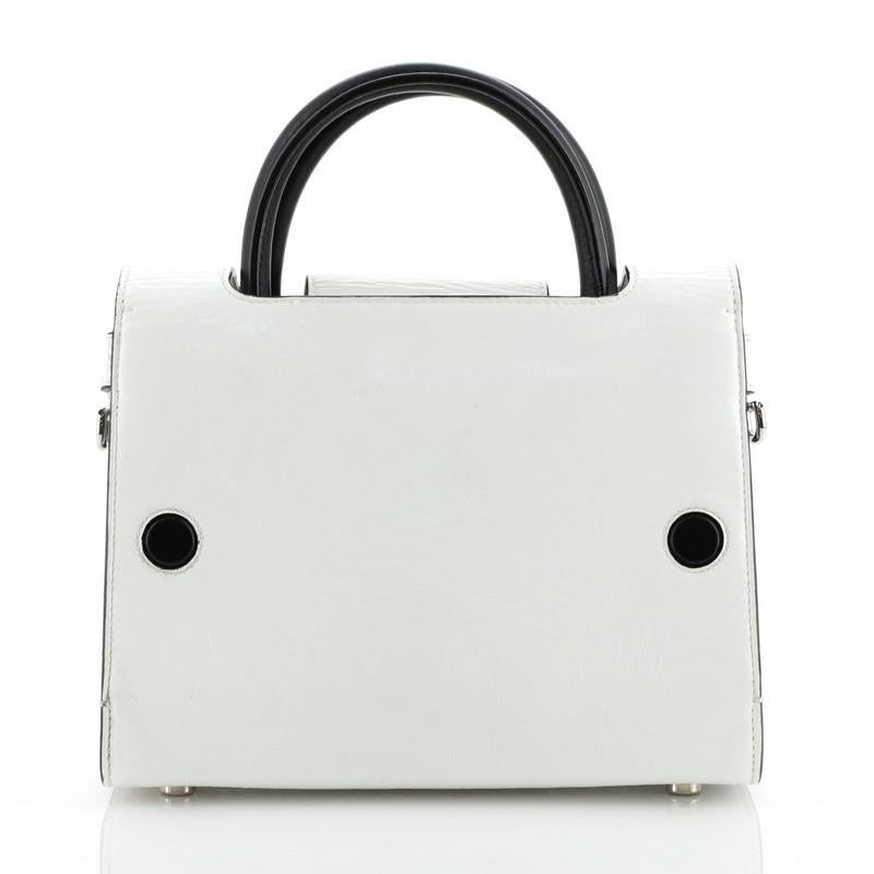 Gray Christian Dior Diorever Handbag Leather Mini