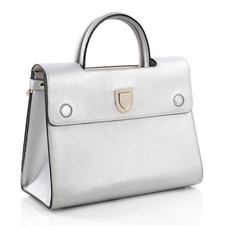 Christian Dior Diorever Top Handle Bag Leather Medium at 1stDibs