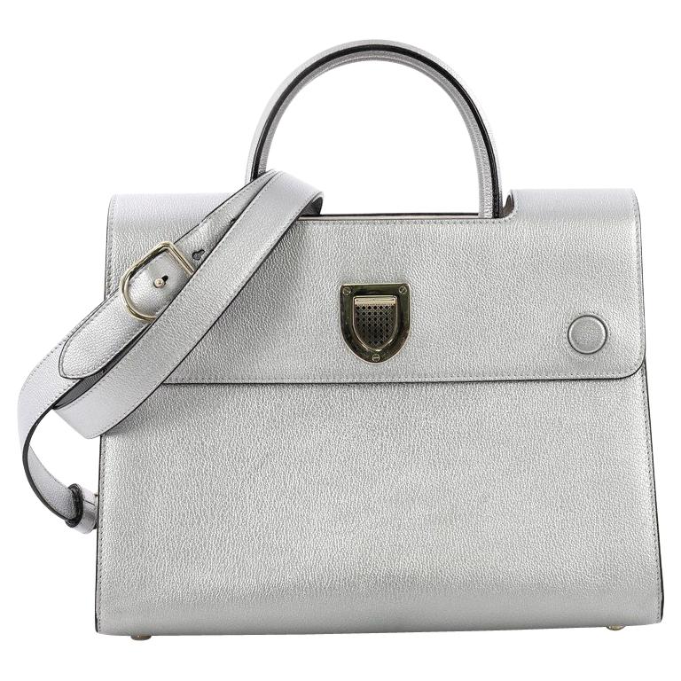 Christian Dior Diorever Top Handle Bag Leather Medium at 1stDibs
