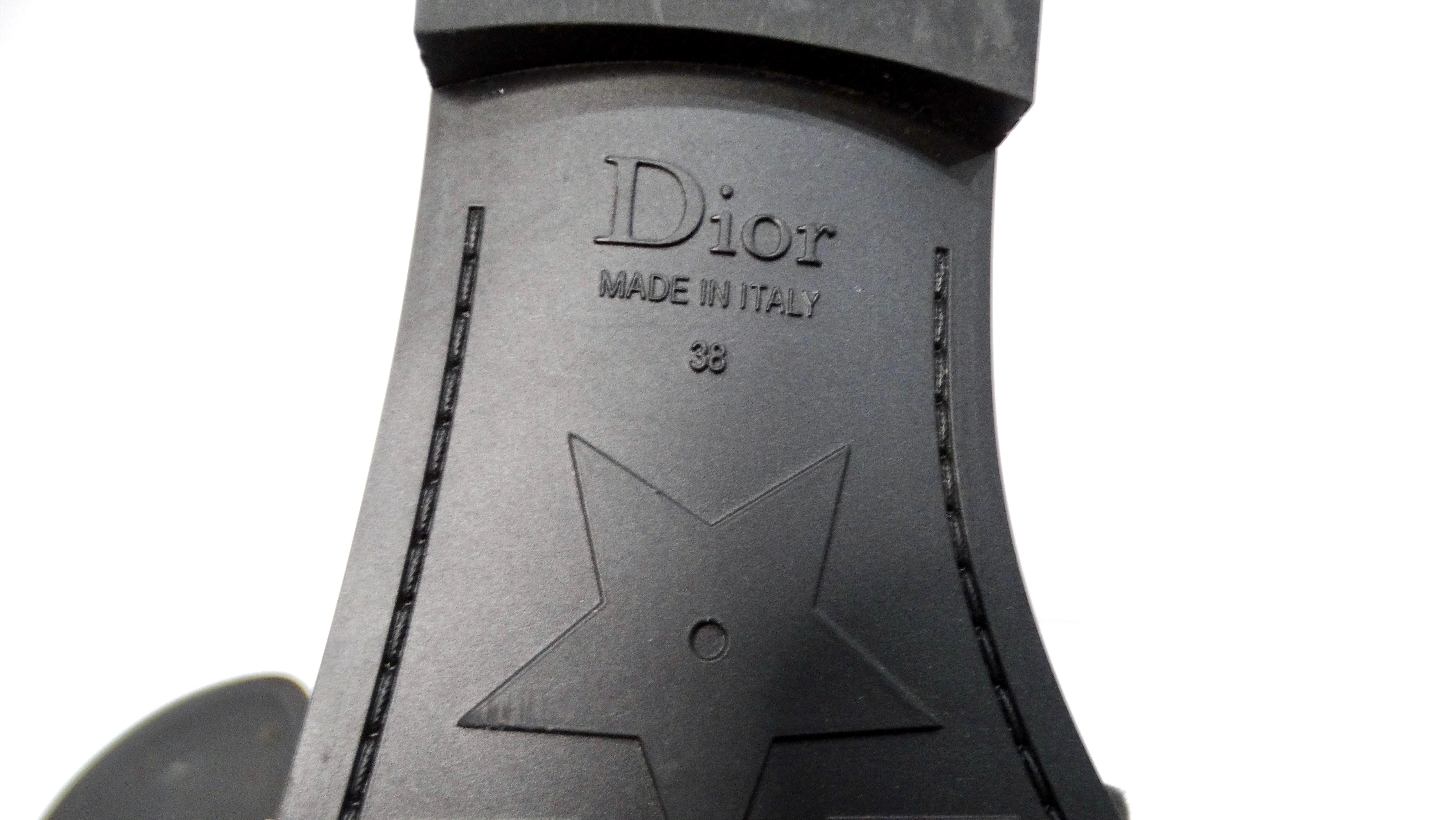 Christian Dior Dio(r)Evolution Sandalias negras con tira de velcro y ribete de grosgrain en venta 3