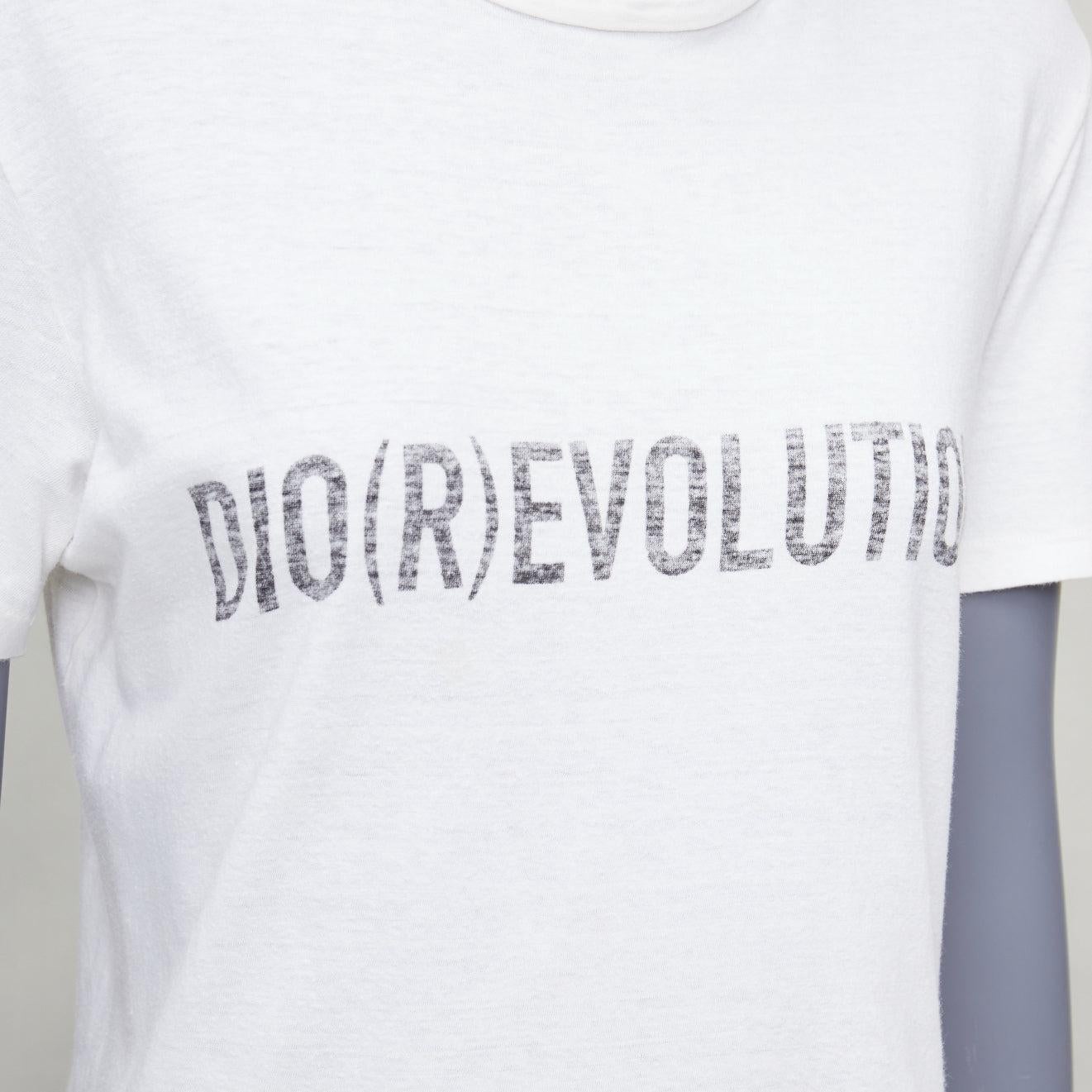 Christian Dior Dio(r)evolution crema, grigio, cotone e lino lavato, tshirt S. White in vendita 2