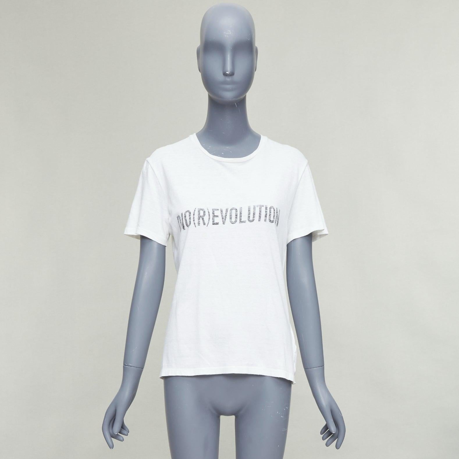 Christian Dior Dio(r)evolution crema, grigio, cotone e lino lavato, tshirt S. White in vendita 3