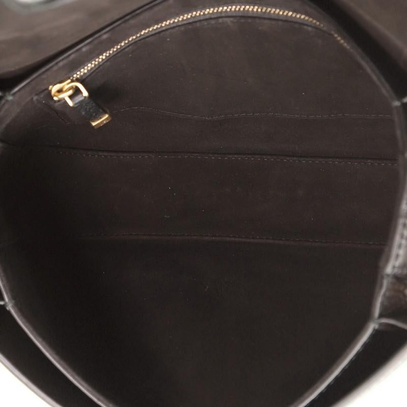 Black Christian Dior Dio(R)Evolution Flap Bag Leather Medium 