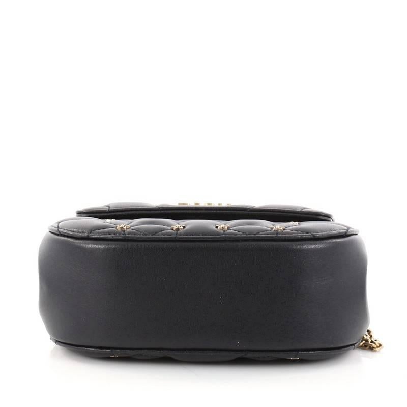 Women's or Men's Christian Dior Dio(r)evolution Round Clutch with Chain Studded Leather Small
