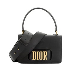 Christian Dior Dio(R)Evolution Top Handle Flap Bag Leather Medium 