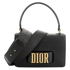 Christian Dior Dio(R)Evolution Top Handle Flap Bag Leather Medium 