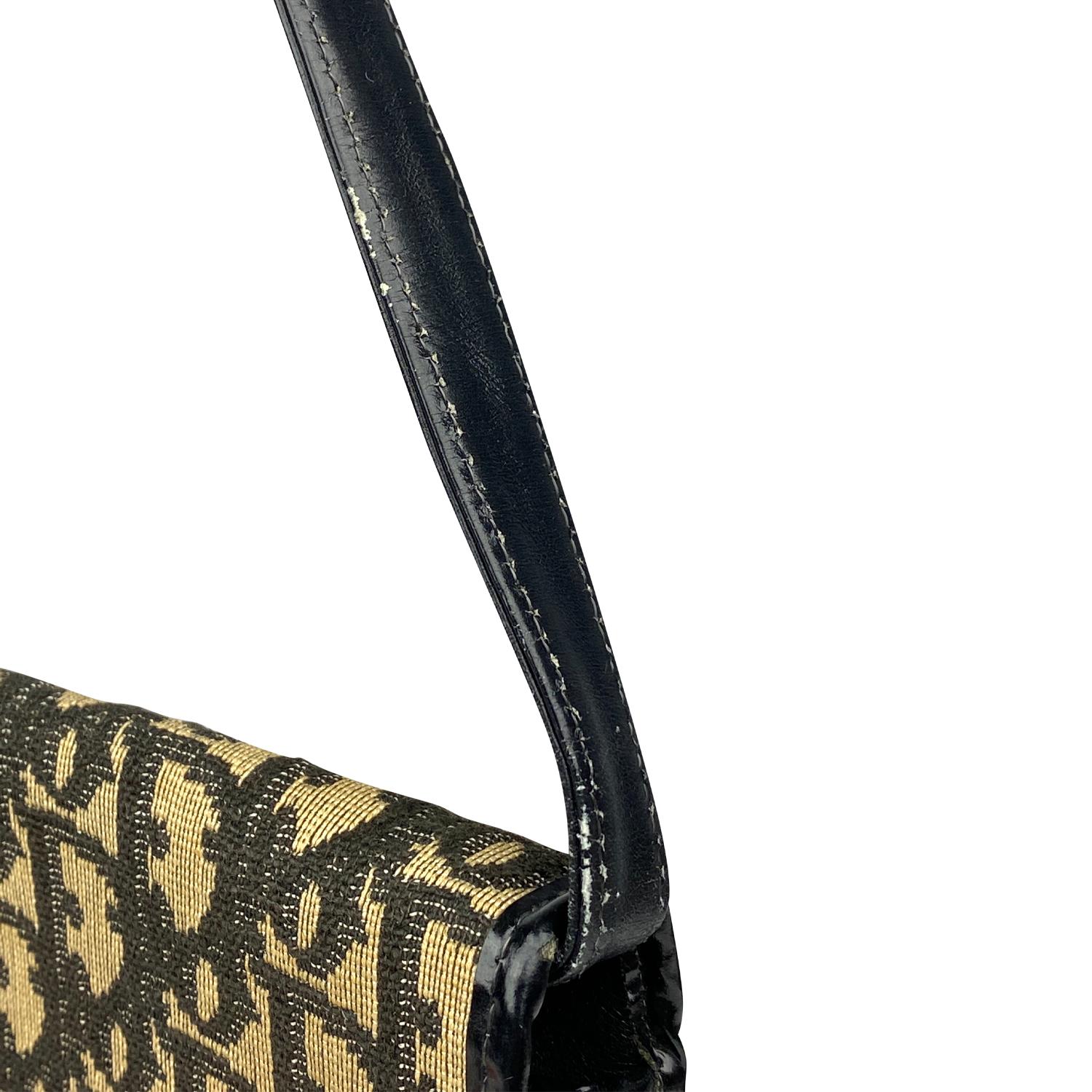 Christian Dior Diorissimo Black and Tan Shoulder Bag 1