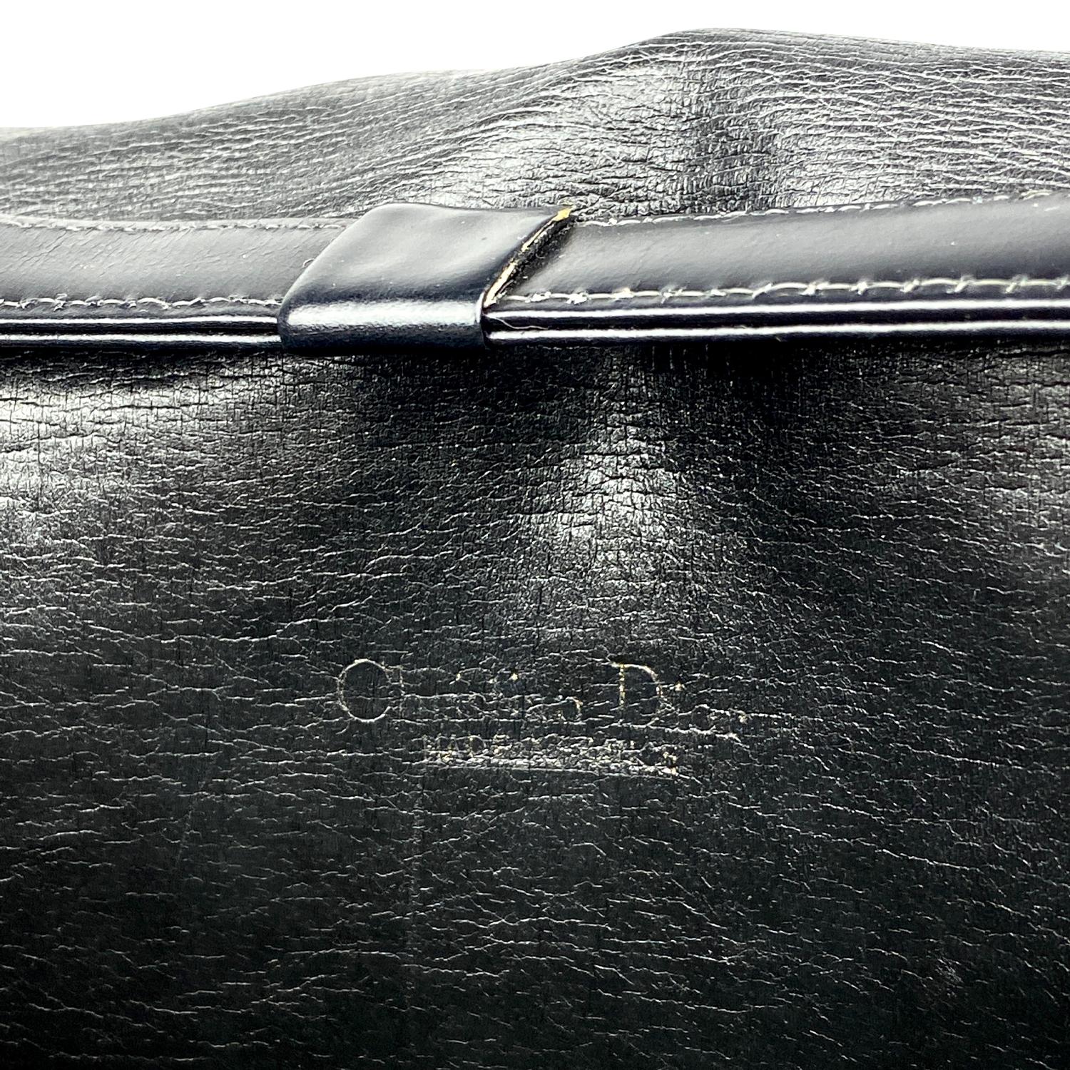 Christian Dior Diorissimo Black and Tan Shoulder Bag 3