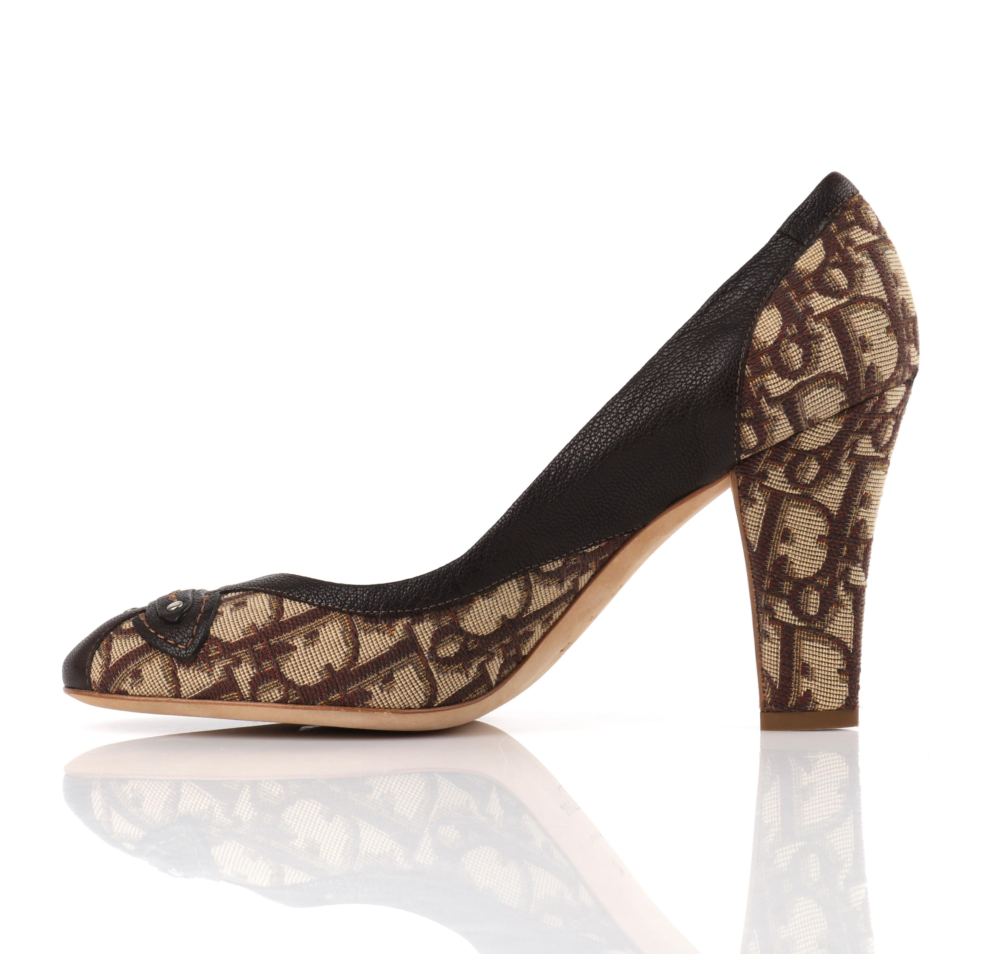 brown dior heels