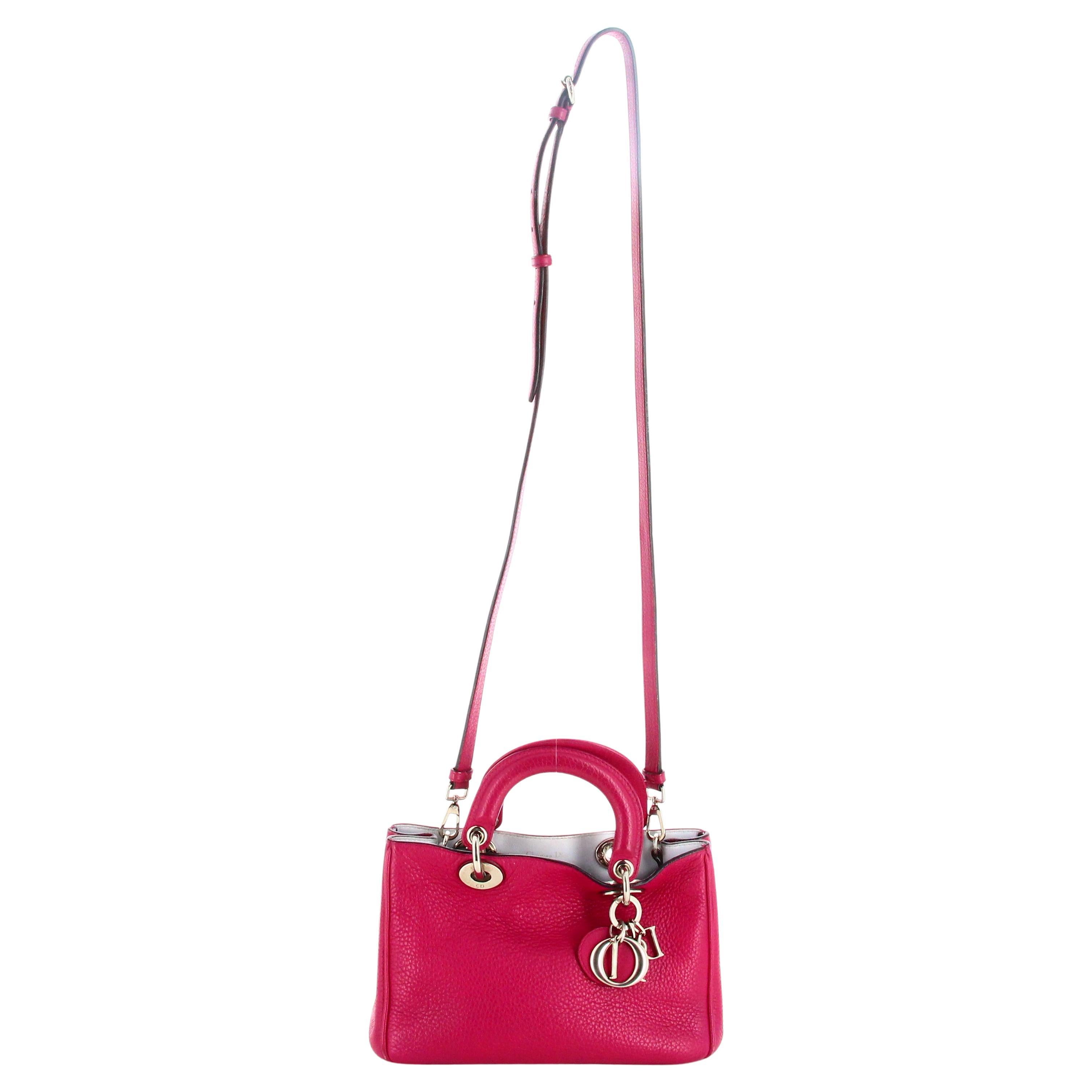 Christian Dior Diorissimo Leather Satchel Handbag For Sale