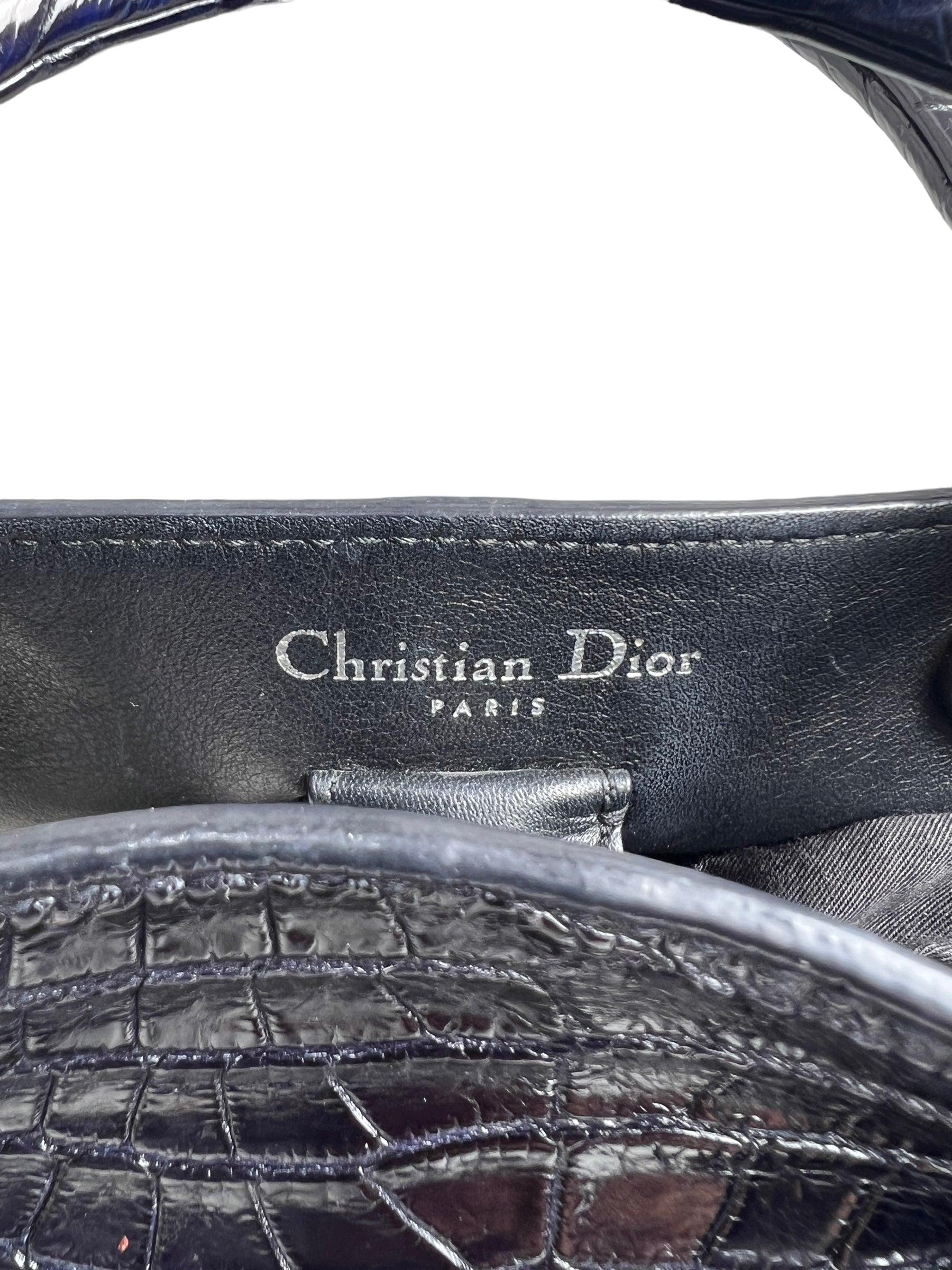 Christian Dior Diorissimo Ombre Krokodil Tote Medium Tasche im Angebot 2
